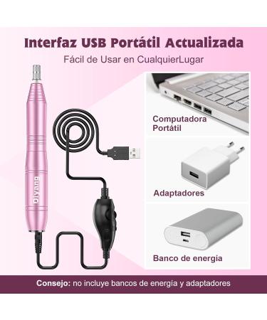 Buy Diyang Portable USB Electric Nail Miller | Professional Manicure Tool | Perfect Christmas Gift for Girls - Buy Online on GoSupps.com