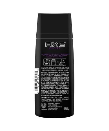 Axe Excite Body Spray - 4 oz (113 g) - Pack of 4 - Long-lasting Daily Fragrance - Buy Online on GoSupps.com