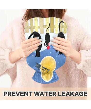 Christmas with Cats Hot Water Bottle - 2L Fleece Cover for Comfort & Warmth | Ideal for Hot & Cold Compresses - International Shipping Available - Buy Online on GoSupps.com