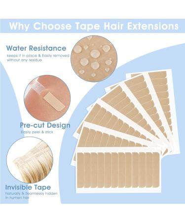 144pcs Double Sided Wig Tape Tabs for Hair Extensions - Brown | Waterproof & Easy to Use - Buy Online on GoSupps.com