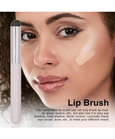 Silicone Lip Applicator - Lip Applicator Brushes Small Lip Concealer | Safe Soft Elastic Silicone Lip Brush Reusable Multifunctional Round Head Lip Makeup Brush for Lipstick Eyeshadow Lip Gloss - Buy Online on GoSupps.com