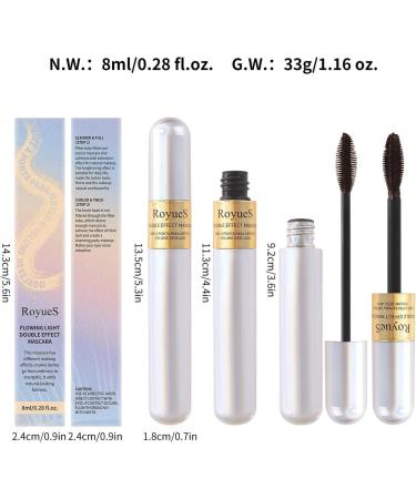 Lengthening Mascara | Black Volume and Length | Mascara Extensions Eye Makeup Feathery Soft Full Lashes for Lifting Curling Pochy Brown - Buy Online on GoSupps.com