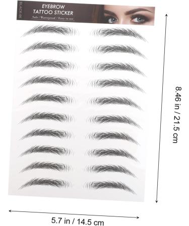 Ipetboom 20 Pcs Imitation Eco Eyebrow Sticker Hair 6d Beauty Stickers - Buy Online on GoSupps.com