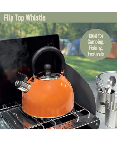 Buy Milestone Camping Whistling Kettle - Stainless Steel Teapot for Indoor & Outdoor Use - Perfect for Camping Hiking & Picnics - Fast International Shipping - Buy Online on GoSupps.com