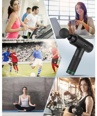 Uplayteck Massage Gun - 30 Speeds 8 Heads Ultra Quiet LED Display - Best Deep Tissue Muscle Massager for Neck Back & Shoulders - International Shipping Available - Buy Online on GoSupps.com