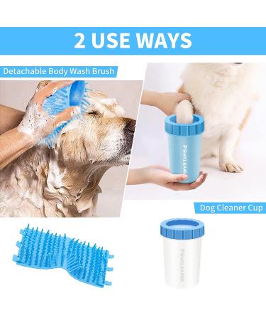 Paw Buddy Muddy Paw Cleaner for Dogs/Cats | Dog Paw Washer with 3 Absorbent Towels - Blue - Buy Online on GoSupps.com