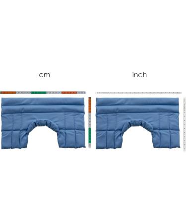 Buy Grape Seed Pillow for Neck & Shoulder Relief - Heat & Cold Therapy - Light Blue - Buy Online on GoSupps.com