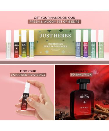 Just Herbs Intense Oud Red EDP Perfume Spray for Men Long Lasting Up to 8 Hours Pure Fragrance Eau Da Parfum Mens Body Spray - 50 ml - Buy Online on GoSupps.com