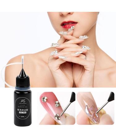 Nail Art Rhinestones Glue | Nail Art Rhinestone Glue Gel Nail Glue Pen Resin Polishing Agent | No Wipe Adhesive Filler Sealing Glue For Gems Diamonds Jewelry Gel Nail Polish Decoration Runnerequipment - Buy Online on GoSupps.com