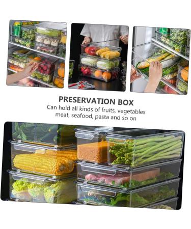 Alipis 1pc Box Refrigerator Storage Box Fridge Drawer Organizer Vegetable Storage Organizer Crisper Thicken - Buy Online on GoSupps.com