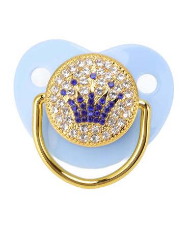 Ultra-Light Silicone Baby Pacifier | Soft Bling for Newborns (6-18 Months) | Expert Pediatric Design (M Blue) - Buy Online on GoSupps.com