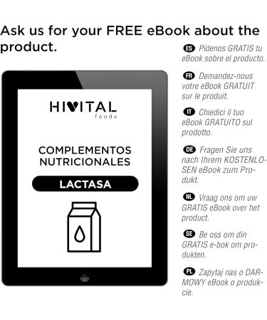 Lactase 14500 unit s FCC. 365 comprim s v g taliens pour 1 an de traitement. Enzyme Lactase pour l'intol rance au Lactose au Lait et aux d riv s du lait. Fabriqu en Europe par HIVITAL - Buy Online on GoSupps.com