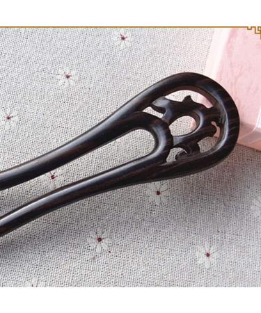 Kichvoe Hair Sticks Black Scrunchie Hair Fork Vintage Hairpin Ponytail Ebony Hair Stick Decorative Hairpin Women Hairpin Cheongsam Pin Device Pins Rhinestone Hair Clip Barrettes Wooden - Buy Online on GoSupps.com