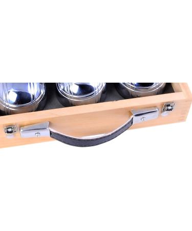 Engelhart Triplet Boule Balls Set - 6 Premium Balls in Beautiful Wooden Case for 2 Players - Ideal for International Shipping - Buy Online on GoSupps.com