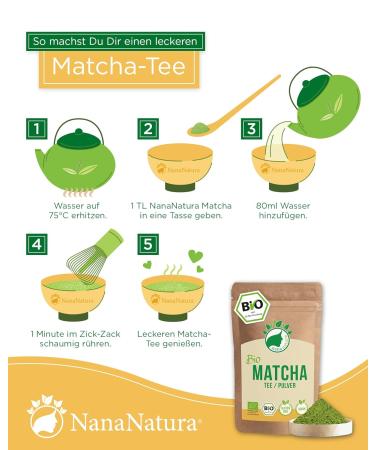 Buy Premium Culinary Matcha Powder Bio 100g | 100% Natural Japanese Green Tea | Organic Quality | No Additives | Packed in Germany - Buy Online on GoSupps.com