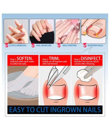 3-in-1 Cuticle Trimmer Set with Pusher, Scraper & Nippers - Rainbow | Fingernails & Toenails Cuticle Clippers Kit in Organized Case - Buy Online on GoSupps.com