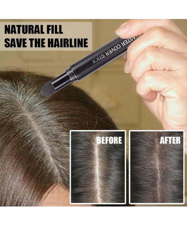 Trendyfave Instantly Black Hairline Powder Quick Cover Grey Hairline Shadow Root Touch Up Sweatproof Long-Lasting Hair Root Concealer for Thinning Hairline Eyebrows Beard Line Hair Mascara 01-Black - Buy Online on GoSupps.com