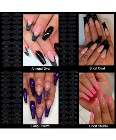 LOVCARRIE 96 PCS Dual Forms French Silicone Mold for Nails - Nail Sticker and Line Guide Tape for Poly Gel Extensions - Buy Online on GoSupps.com
