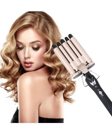 Renjie 5 Barrel Curling Iron - Professional 0.35 Inch Hair Crimper with Adjustable Temperature for Perfect Waves | Ideal for Short & Long Hair - Buy Online on GoSupps.com