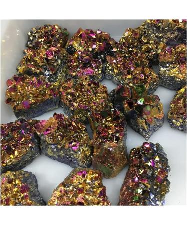 Natural Quartz Electroplated Pink and Yellow Crystal Cluster Specimen Geography Teaching Stones Home Decor Crystal Cluster (Size : 150-200g) - Buy Online on GoSupps.com