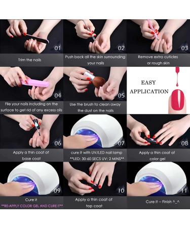 Innicon No Wipe Top Coat 12ml - Durable UV/LED Gel Nail Polish for Manicure - Eco-Friendly Nail Art Gift Box for Thanksgiving - Buy Online on GoSupps.com