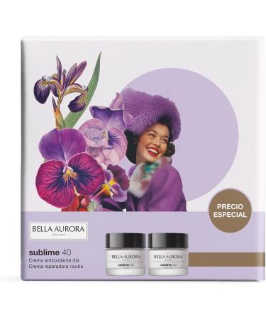  BELLA AURORA BELLA AURORA - Sublime Pack 40 50ml antioxidant day cream + 50ml repairing night cream anti-aging and brightening treatment 40+ years reduces wrinkles and expression lines evens out and - Buy Online on GoSupps.com