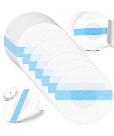 48 Pack Shower Waterproof Patch Transparent Adhesive Patches Waterproof Sensor Covers Precut Clear Protection Stickers Clear CGM Overpatch-Tape Without Hole (Blue)