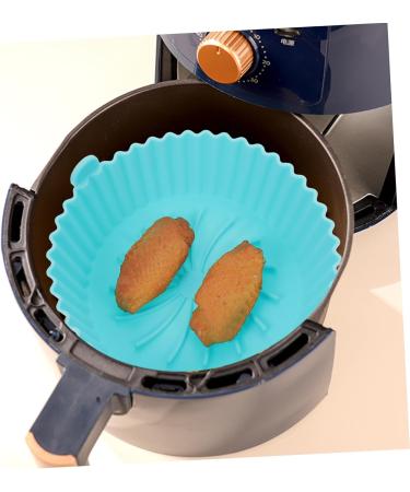 Zerodeko Mat Pot Supply Silicone Kitchen Wear-Resistant Liner Washable Fryer Accessory Liners Convenient Blue 16.5X16.5CM - Buy Online on GoSupps.com