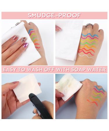 BOBISUKA UV Glow Neon Liquid Eyeliner Set - 8 Matte Colors | Waterproof Smudge-proof Pigmented Graphic Liners | Eye Makeup Gift Kit - Buy Online on GoSupps.com