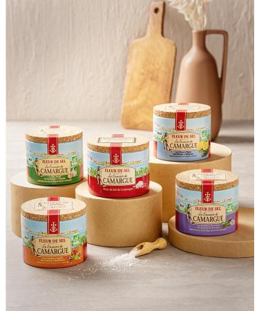 Le Saunier de Camargue Fleur de Sel with Citric Thyme - Premium Sea Salt from South of France 125g Can | Ideal Finishing Touch for Dishes - Buy Online on GoSupps.com