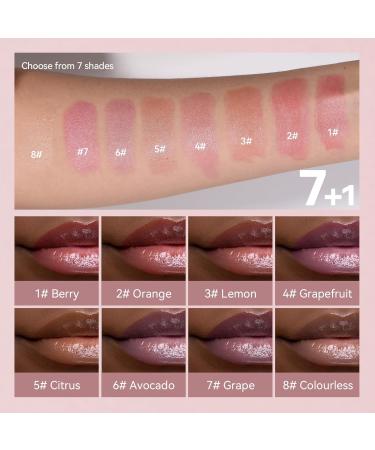 8PCS Tinted Lip Balm Set | Natural Plumping Hydrating Chap Sticks for Women | Perfect Small Gift for Girls | International Shipping Available - Buy Online on GoSupps.com