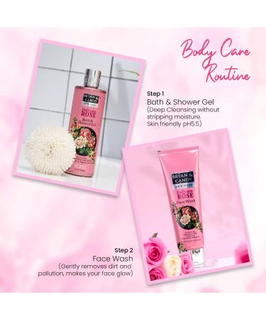 Delicate Rose Bath Set for Women - Spa Gift Baskets & Gift Sets | Perfect Women's Gift - Buy Online on GoSupps.com