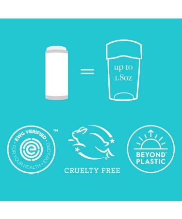 Peach Not Plastic Deodorant Stick Refill | Aluminum Free | 48 Hour Protection | Coconut Jasmine Scent | Vegan Cruelty Free | 1.78 oz - Buy Online on GoSupps.com