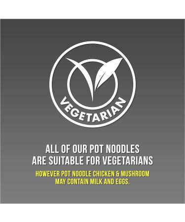 Pot Noodle Bombay Bad Boy King Pot 12x114g - Vegetarian Noodles, Quick & Easy to Make - Buy Online on GoSupps.com
