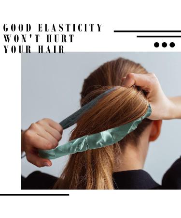 10-Piece Satin Scrunchies Hair Ties - Retro Colors | Elastic Hair Bobbles for Women, Girls, Kids & Adults - Buy Online on GoSupps.com