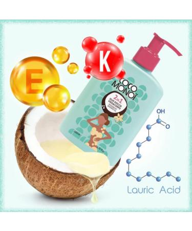  Coco Monoi 2 in 1 Face & Body Shower Oil - Nourishing & Moisturizing Coconut & Tiare Blossoms Scent Soft & Fragrant Skin 200ml (3 Count) - Buy Online on GoSupps.com