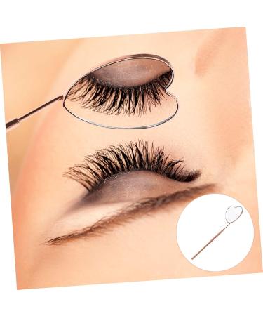 Ipetboom Eyelash Inspection Mirror Inspection Mirror for Lash Mirror Handheld Lash Mirror for Lash Tech Makeup Mirrors Lash Inspection Mirror Portable Stainless Steel Extend Heart-Shaped 18.7x5.6x0.8cm - Buy Online on GoSupps.com