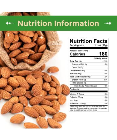 Sincerely Nuts Roasted Unsalted Almonds | Healthy Keto-Friendly Vegan Snack | Bulk 3LB Bag - Buy Online on GoSupps.com