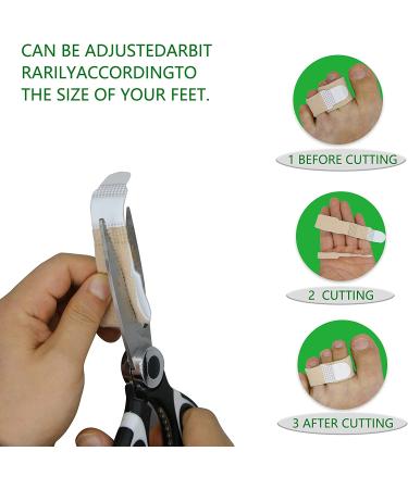 Niupiour Fabric Hammer Toe Wraps - 8 Pack Toe Bandages Protectors & Braces for Overlapping, Crooked, Curled, and Bent Toes - Toe Splints & Separators for Broken Toes - Buy Online on GoSupps.com