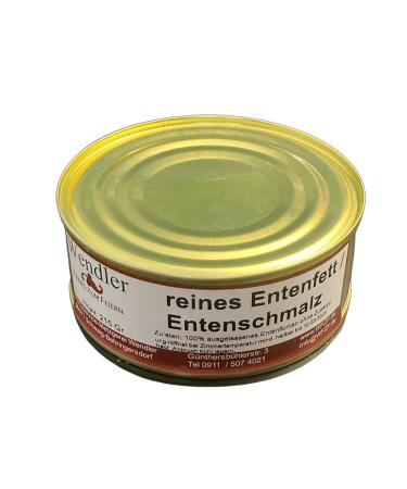 Premium Duck Fat Lard in Can (200g) - All-Natural No Additives Ideal for Gourmet Cooking | International Shipping Available - Buy Online on GoSupps.com