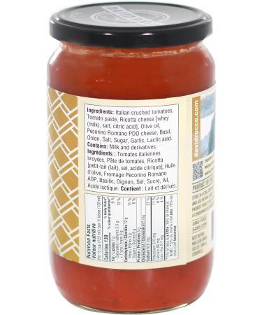 David Rocco Ricotta and Pecorino Pasta Sauce 650 ml - Buy Online on GoSupps.com