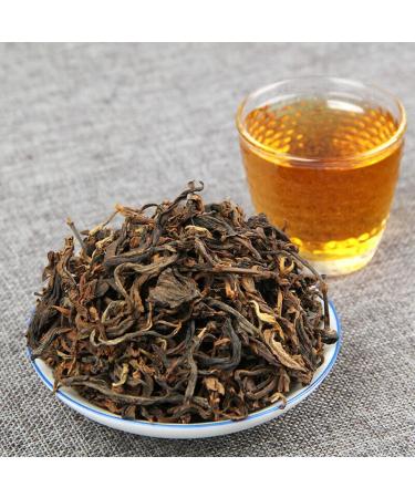 HELLOYOUNG Th Pu'er DianHong bio et naturel issu de l'arbre ancien du Yunnan fabriqu la main Th vert l'ar me agr able Th pu-erh Pu'er Tea (250g)