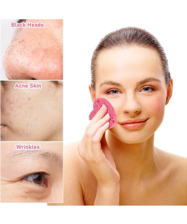 WLLHYF 50 Pieces Compressed Facial Sponges Natural Cellulose Facial Cleaning Sponges Professional Cosmetic Spa Sponges for Face Cleansing Makeup Removal Pore Exfoliating (50pcs) 50pcs Heart-pink - Buy Online on GoSupps.com