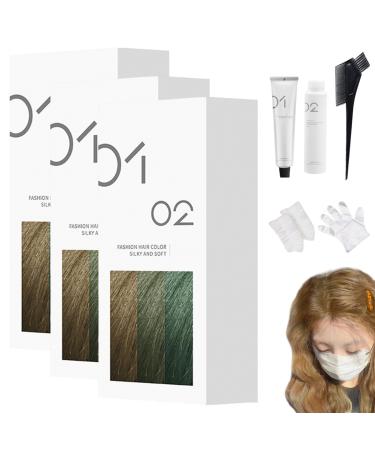 Cr me Colorante Douce Faire Soi-m me 200 Ml Coloration Permanente Brillance Naturelle Formule Douce Pour Tous Types De Cheveux Application Facile Domicile (A31 - Th au lait 3)