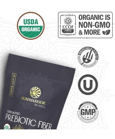 Fiber Supplement Prebiotic Organic | Vegan Fiber Supplement Plant-Powered Gut Health Booster with Pure Ingredients for Digestive Harmony | Vegan & Non-GMO | 8oz Pouch (30 SRV) Be Well by Sunwarrior - Buy Online on GoSupps.com