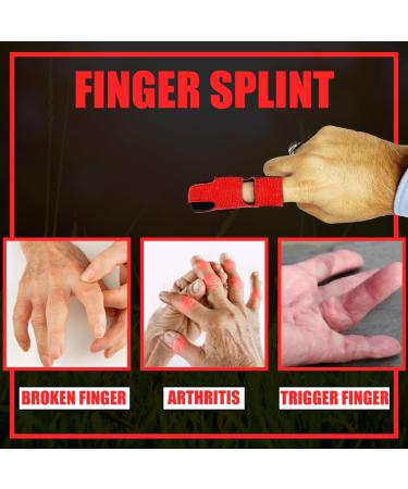 Ultimate Finger Splint - Flexible & Comfortable Finger Support Brace for Pain Relief - Lightweight Breathable - Ideal for Broken & Trigger Fingers - Buy Online on GoSupps.com