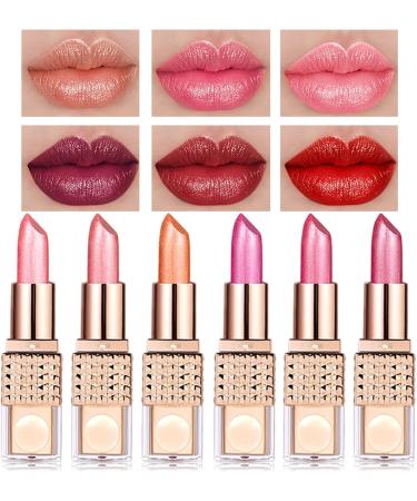 manhegari Glossy Lipstick Set Nonstick Lipstick with Long Lasting Color Long Lasting Waterproof Lipstick for Women and Teens Wedding Makeup - Buy Online on GoSupps.com