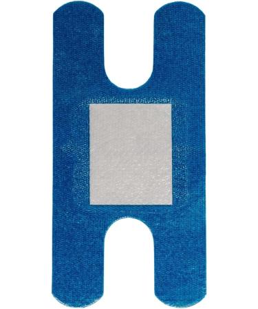 300 Blue Metal Detectable Adhesive Knuckle Bandages - Latex Free breathable non-stick pad for First Aid & Wound Care - Ideal for Food Service - Pack of 300 - Buy Online on GoSupps.com