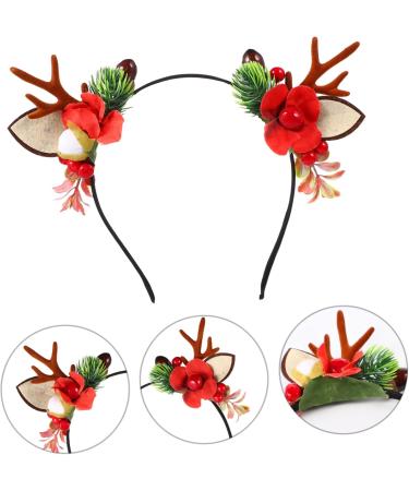 HAPINARY Antler Headband Reindeer Antlers Headband Prom Hair Accessories Deer Horn Headband Lovely Hair Hoop Winter Festival Headpiece Tiara Child Flocked Antlers Vintage Makeup - Buy Online on GoSupps.com