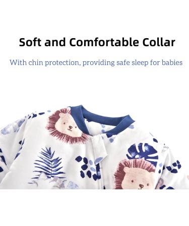Chilsuessy Jungle Lion Toddler Sleeping Bag with Feet - 2.5 Tog, Removable Sleeves - Winter Sleep Sack for Babies 4-5 Years - Buy Online on GoSupps.com